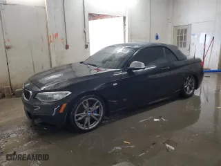 2015 BMW 2 Series M235i with VIN WBA1M1C55FV393797, listed as a Copart auction lot 44534245 with 93,136 mi miles and Salvage Title. Bid and sale history available at carsss.com. Image 1.