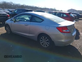 2012 Honda Civic Cpe EX with VIN 2HGFG3B80CH504785, listed as a IAAI auction lot 41651632 with 139,635 mi miles. Bid and sale history available at carsss.com. Image 3.