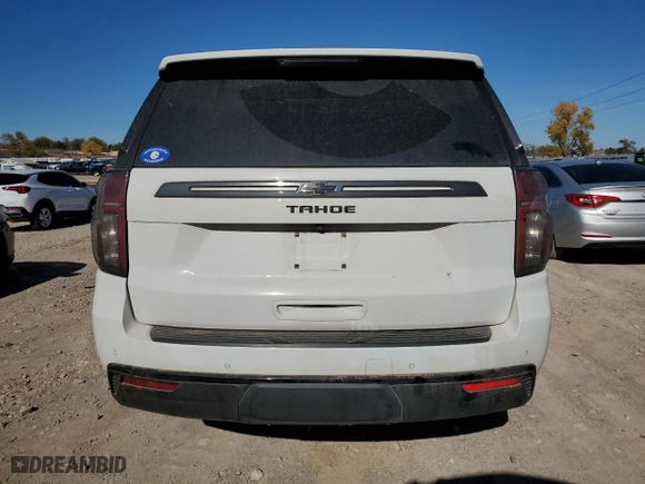 2021 Chevrolet Tahoe Z71 with VIN 1GNSKPKD3MR117317, listed as a Copart auction lot 81574054 with 130,976 mi miles and Salvage Title. Bid and sale history available at carsss.com. Image 6.