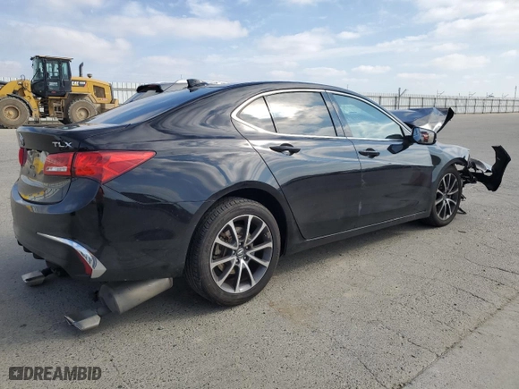 2018 Acura TLX with VIN 19UUB2F32JA009756, listed as a Copart auction lot 46535205 with 89,530 mi miles and Salvage Title. Bid and sale history available at carsss.com. Image 3.