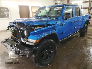 2021 Jeep Gladiator Willys with VIN 1C6HJTAG3ML526339, listed as a Copart auction lot 45687665 with 0 mi miles and Salvage Title. Bid and sale history available at carsss.com. Image 1.