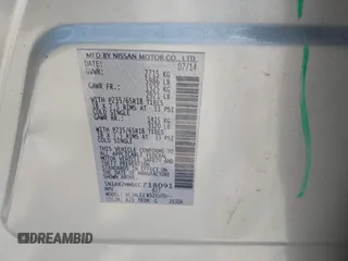 2014 Nissan Pathfinder S z VIN 5N1AR2MM6EC718091, wystawiony jako IAAI lot #42571109 z przebiegiem 72 907 mil mil oraz . Historia ofert i sprzedaży dostępna na DreamBid. Obrazek 9.