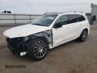 2023 Mercedes-Benz GLS 450 with VIN 4JGFF5KE4PA989645, listed as a Copart auction lot 52894384 with 5,365 mi miles and . Bid and sale history available at DreamBid. Image 1.