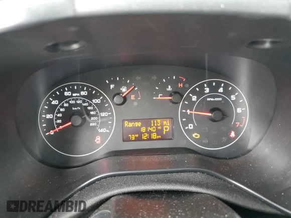 2022 Ram ProMaster City Cargo Tradesman with VIN ZFBHRFAB4N6Y68800, listed as a Copart auction lot 57137235 with 18,140 mi miles and Salvage title. Bid and sale history available at DreamBid. Image 9.