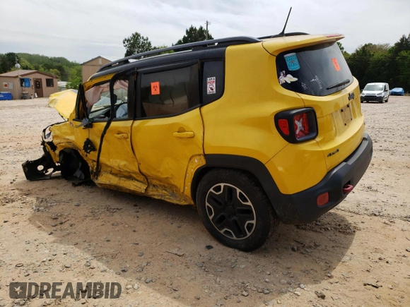 2015 Jeep Renegade Trailhawk with VIN ZACCJBCT2FPC20531, listed as a Copart auction lot 53434975 with 130,962 mi miles and Salvage Title. Bid and sale history available at carsss.com. Image 2.