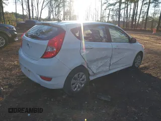 2016 Hyundai Accent SE with VIN KMHCT5AE9GU290829, listed as a IAAI auction lot 41209115 with 27,998 mi miles. Bid and sale history available at carsss.com. Image 4.