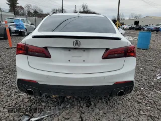 2020 Acura TLX w/A-Spec Pkg with VIN 19UUB3F63LA002849, listed as a Copart auction lot 85438114 with 0 mi miles and Salvage Title. Bid and sale history available at carsss.com. Image 6.
