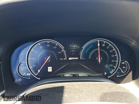 2017 BMW 7 Series 740e xDrive iPerformance with VIN WBA7J2C34HG497678, listed as a Copart auction lot 55715124 with 40,852 mi miles. Bid and sale history available at carsss.com. Image 9.