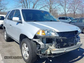 2005 Acura MDX with VIN 2HNYD18205H540383, listed as a IAAI auction lot 41805243 with 214,971 mi miles. Bid and sale history available at carsss.com. Image 1.
