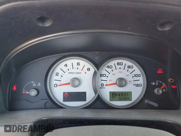 2005 Ford Escape XLS Value with VIN 1FMYU92Z95KA32119, listed as a Copart auction lot 42938255 with 154,499 mi miles and Salvage Title. Bid and sale history available at carsss.com. Image 9.