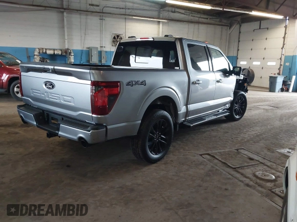 2024 Ford F-150 XLT with VIN 1FTEW3LP2RFB49048, listed as a IAAI auction lot 42025793 with 109 mi miles. Bid and sale history available at carsss.com. Image 4.