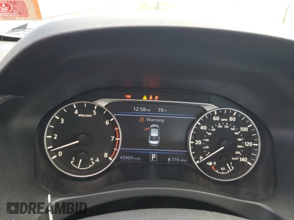 2020 Nissan Altima SV z VIN 1N4BL4DWXLC170932, wystawiony jako Copart lot #46607525 z przebiegiem 45 909 mil mil oraz Szkoda całkowita • Salvage title. Historia ofert i sprzedaży dostępna na DreamBid. Obrazek 9.