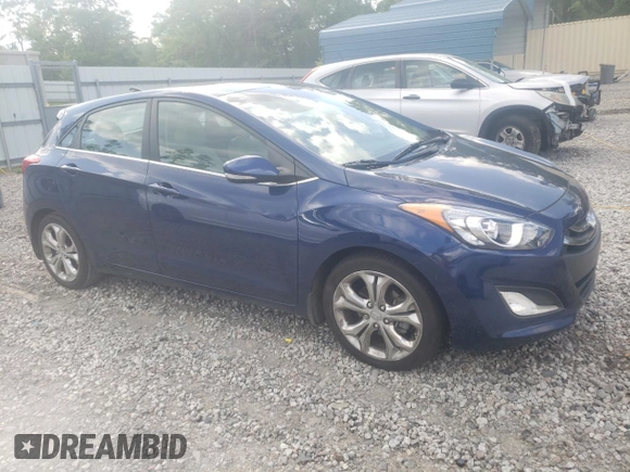 2013 Hyundai Elantra GT with VIN KMHD35LE8DU098489, listed as a Copart auction lot 52319825 with 103,248 mi miles and Salvage Title. Bid and sale history available at carsss.com. Image 4.