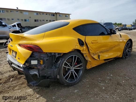 2020 Toyota GR Supra 3.0 with VIN WZ1DB4C02LW025788, listed as a Copart auction lot 81390403 with 38,336 mi miles. Bid and sale history available at carsss.com. Image 3.