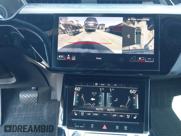 2022 Audi e-tron Premium Plus with VIN WA1LAAGE1NB008616, listed as a IAAI auction lot 42723244 with 36,800 mi miles and . Bid and sale history available at DreamBid. Image 18.