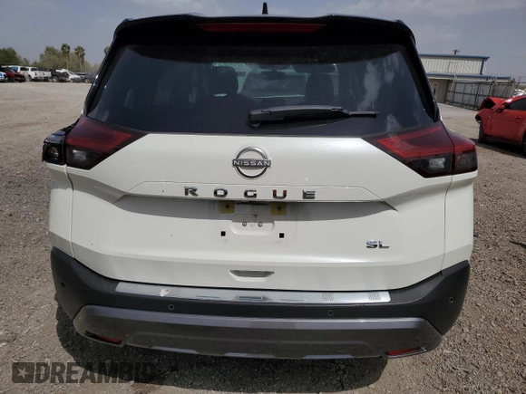 2023 Nissan Rogue SL with VIN JN8BT3CAXPW420494, listed as a Copart auction lot 48075245 with 20,736 mi miles and Salvage Title. Bid and sale history available at carsss.com. Image 6.