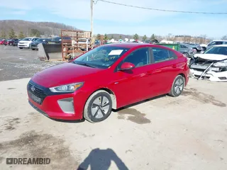 2019 Hyundai Ioniq Hybrid Blue with VIN KMHC65LC8KU119579, listed as a IAAI auction lot 41617117 with 63,796 mi miles. Bid and sale history available at carsss.com. Image 17.