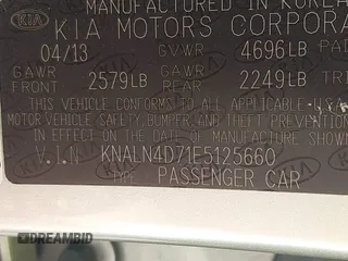 2014 Kia Cadenza Premium z VIN KNALN4D71E5125660, wystawiony jako IAAI lot #40918171 z przebiegiem 63 014 mil mil oraz . Historia ofert i sprzedaży dostępna na DreamBid. Obrazek 9.