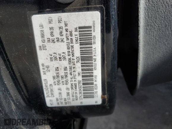 2004 Dodge Dakota Sport with VIN 1D7HL38K94S627992, listed as a Copart auction lot 45193165 with 189,811 mi miles and Salvage Title. Bid and sale history available at carsss.com. Image 14.