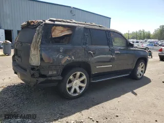 2015 Cadillac Escalade Luxury with VIN 1GYS4BKJ8FR229040, listed as a Copart auction lot 58475784 with 0 mi miles and Salvage Title. Bid and sale history available at carsss.com. Image 3.