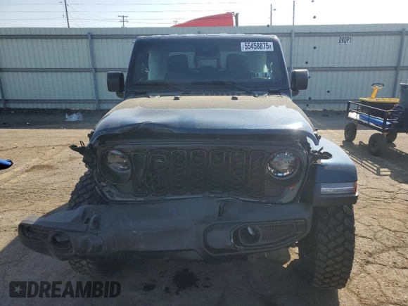 2025 Jeep Gladiator Willys с VIN 1C6PJTAG9SL512776, выставлен на аукционе Copart как лот 55458875 с пробегом 1 006 миль миль и Списание • Salvage title. История ставок и продаж доступна на DreamBid. Изображение 5.