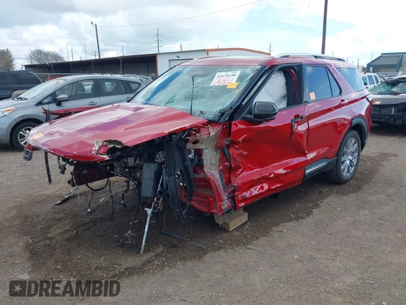 2025 Ford Explorer with VIN 1FMUK7HH2SGA66909, listed as a IAAI auction lot 41676158 with Not provided miles and . Bid and sale history available at DreamBid. Image 2.