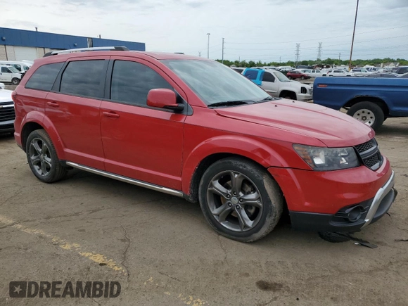2015 Dodge Journey Crossroad with VIN 3C4PDCGG9FT517560, listed as a Copart auction lot 58935135 with 108,088 mi miles and Salvage title. Bid and sale history available at DreamBid. Image 4.