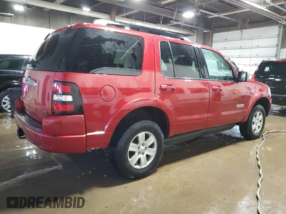 2008 Ford Explorer XLT with VIN 1FMEU73E98UB14427, listed as a Copart auction lot 52197075 with 168,241 mi miles and Salvage Title. Bid and sale history available at carsss.com. Image 3.