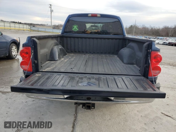 2006 Dodge Dakota SLT with VIN 1D7HW48K66S536209, listed as a Copart auction lot 45909015 with 117,531 mi miles and Salvage Title. Bid and sale history available at carsss.com. Image 6.