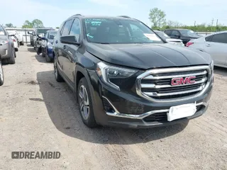 2020 GMC Terrain SLT with VIN 3GKALPEV4LL145806, listed as a IAAI auction lot 42021153 with 93,204 mi miles. Bid and sale history available at carsss.com. Image 1.