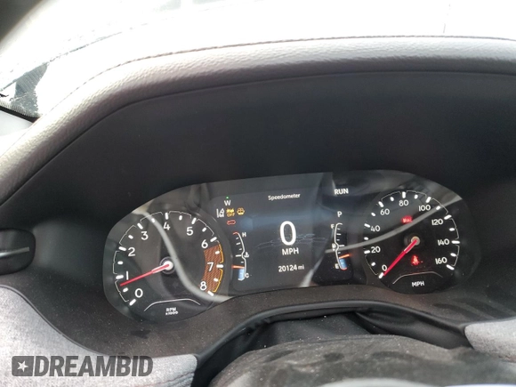 2024 Jeep Compass Latitude Lux with VIN 3C4NJDFN4RT583671, listed as a Copart auction lot 43194835 with 20,124 mi miles and Salvage title. Bid and sale history available at DreamBid. Image 9.