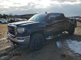 2017 GMC Sierra 1500 SLE with VIN 3GTU2MEC0HG279690, listed as a Copart auction lot 88110235 with 100,106 mi miles and Salvage Title. Bid and sale history available at DreamBid. Image 1.