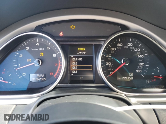 2015 Audi Q7 S line Prestige z VIN WA1DGAFE2FD005265, wystawiony jako Copart lot #65850295 z przebiegiem 199 750 mil mil oraz Czysty tytuł • Clean title. Historia ofert i sprzedaży dostępna na DreamBid. Obrazek 9.