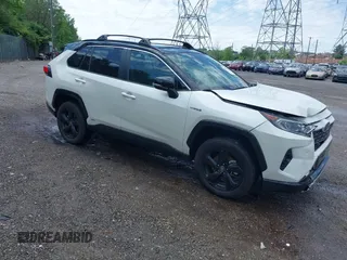 2021 Toyota RAV4 Hybrid XSE with VIN 4T3E6RFV9MU052563, listed as a IAAI auction lot 42295510 with 24,771 mi miles and . Bid and sale history available at DreamBid. Image 1.