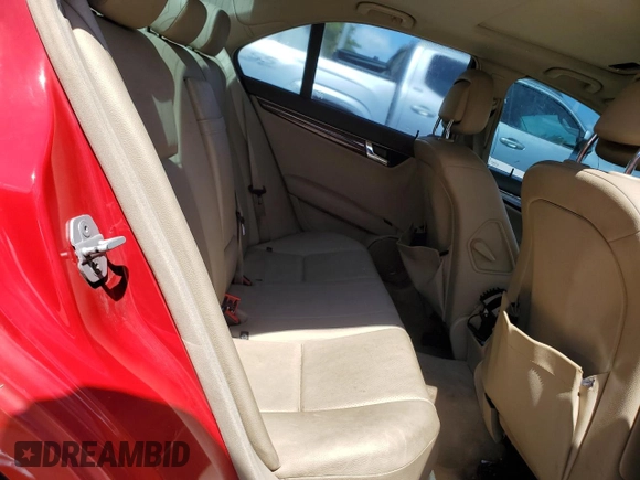 2010 Mercedes-Benz C 300 Sport with VIN WDDGF5EB5AR111523, listed as a Copart auction lot 61776455 with Not provided miles and Salvage title. Bid and sale history available at DreamBid. Image 10.