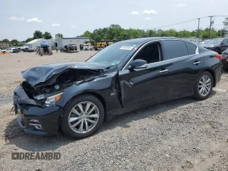2016 Infiniti Q50 Premium with VIN JN1EV7AR6GM341860, listed as a Copart auction lot 60393565 with Not provided miles and Salvage title. Bid and sale history available at DreamBid. Image 1.