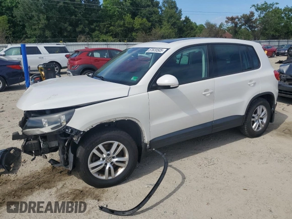 2012 Volkswagen Tiguan SE z VIN WVGAV7AX6CW610234, wystawiony jako Copart lot #57620505 z przebiegiem 71 730 mil mil oraz Czysty tytuł • Clean title. Historia ofert i sprzedaży dostępna na DreamBid. Obrazek 1.
