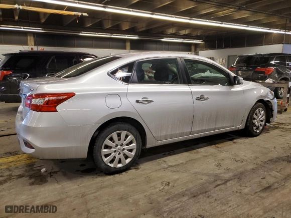 2017 Nissan Sentra SV with VIN 3N1AB7AP4HY329551, listed as a Copart auction lot 45408365 with 145,803 mi miles and Salvage Title. Bid and sale history available at carsss.com. Image 3.