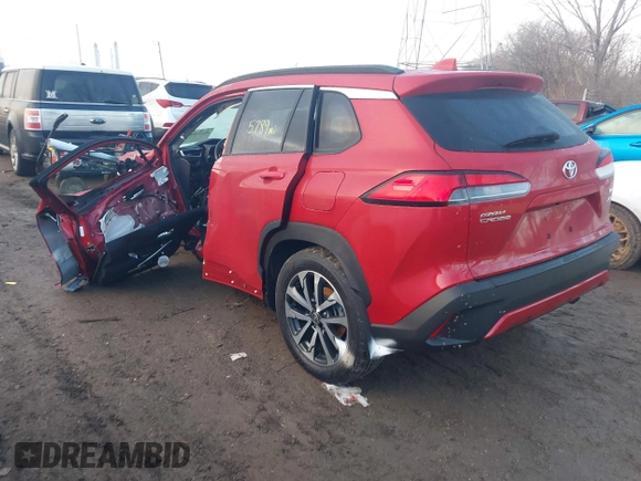2023 Toyota Corolla Cross XLE with VIN 7MUDAABG0PV075695, listed as a IAAI auction lot 41170086 with 5,789 mi miles and . Bid and sale history available at DreamBid. Image 3.
