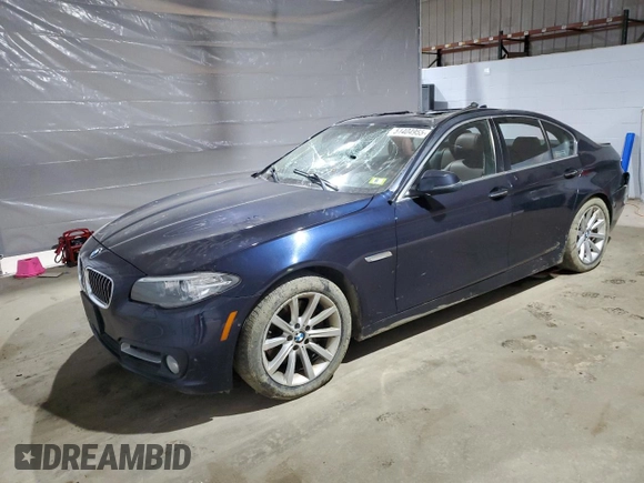 2015 BMW 5 Series 535d xDrive with VIN WBAFV3C55FD686510, listed as a Copart auction lot 51404955 with 160,341 mi miles and Salvage title. Bid and sale history available at DreamBid. Image 1.