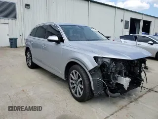 2018 Audi Q7 Premium with VIN WA1AHAF71JD041605, listed as a Copart auction lot 54475345 with 92,267 mi miles and Salvage title. Bid and sale history available at DreamBid. Image 13.