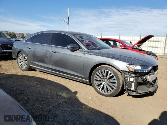2020 Audi A8 с VIN WAU8EAF81LN002559, выставлен на аукционе Copart как лот 81567644 с пробегом 29 458 миль миль и Списание • Salvage title. История ставок и продаж доступна на DreamBid. Изображение 4.