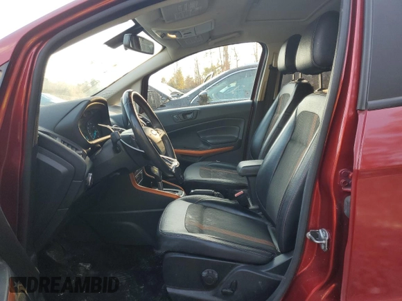 2018 Ford EcoSport SES with VIN MAJ6P1CL8JC174244, listed as a Copart auction lot 80686094 with 106,376 mi miles and Salvage Title. Bid and sale history available at DreamBid. Image 7.