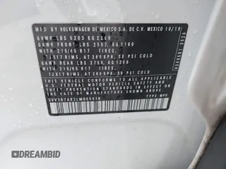 2020 Volkswagen Tiguan SE with VIN 3VV3B7AX2LM055418, listed as a IAAI auction lot 41248422 with Not Provided miles and . Bid and sale history available at DreamBid. Image 9.