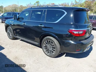 2022 Nissan Armada Platinum with VIN JN8AY2DA0N9390388, listed as a IAAI auction lot 41291488 with 42,545 mi miles and . Bid and sale history available at DreamBid. Image 3.