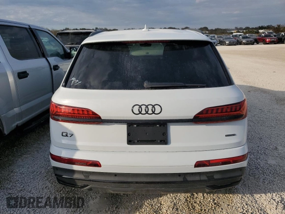 2023 Audi Q7 Prestige with VIN WA1VXBF70PD002040, listed as a Copart auction lot 75412834 with 3,809 mi miles and Non repairable. Bid and sale history available at DreamBid. Image 6.