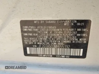 2021 Subaru Crosstrek Special Sports with VIN JF2GTHSC0MH655392, listed as a IAAI auction lot 42601160 with 93,385 mi miles and . Bid and sale history available at DreamBid. Image 9.