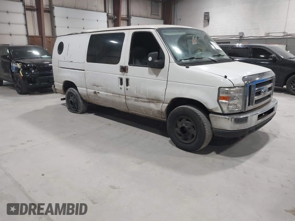 2008 Ford Econoline Cargo Commercial with VIN 1FTNE14W38DA55834, listed as a IAAI auction lot 41711206 with 102,369 mi miles and . Bid and sale history available at DreamBid. Image 1.