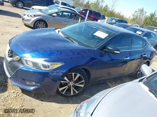 2017 Nissan Maxima SV with VIN 1N4AA6AP1HC408796, listed as a IAAI auction lot 41282818 with 163,474 mi miles. Bid and sale history available at carsss.com. Image 17.