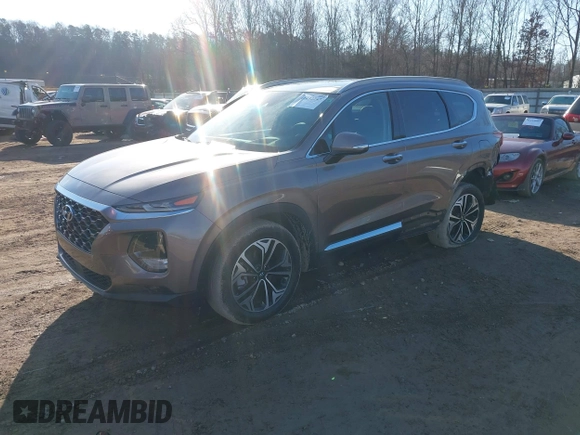 2019 Hyundai Santa Fe Ultimate with VIN 5NMS53AA3KH026730, listed as a IAAI auction lot 41432797 with 23,573 mi miles. Bid and sale history available at carsss.com. Image 17.